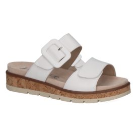 Caprice White Nappa nyári papucs