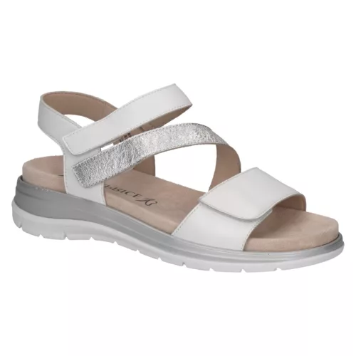 Caprice White/Silver női szandál